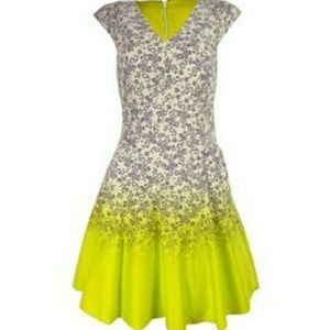 Jessica Simpson floral dress (white & yellow)